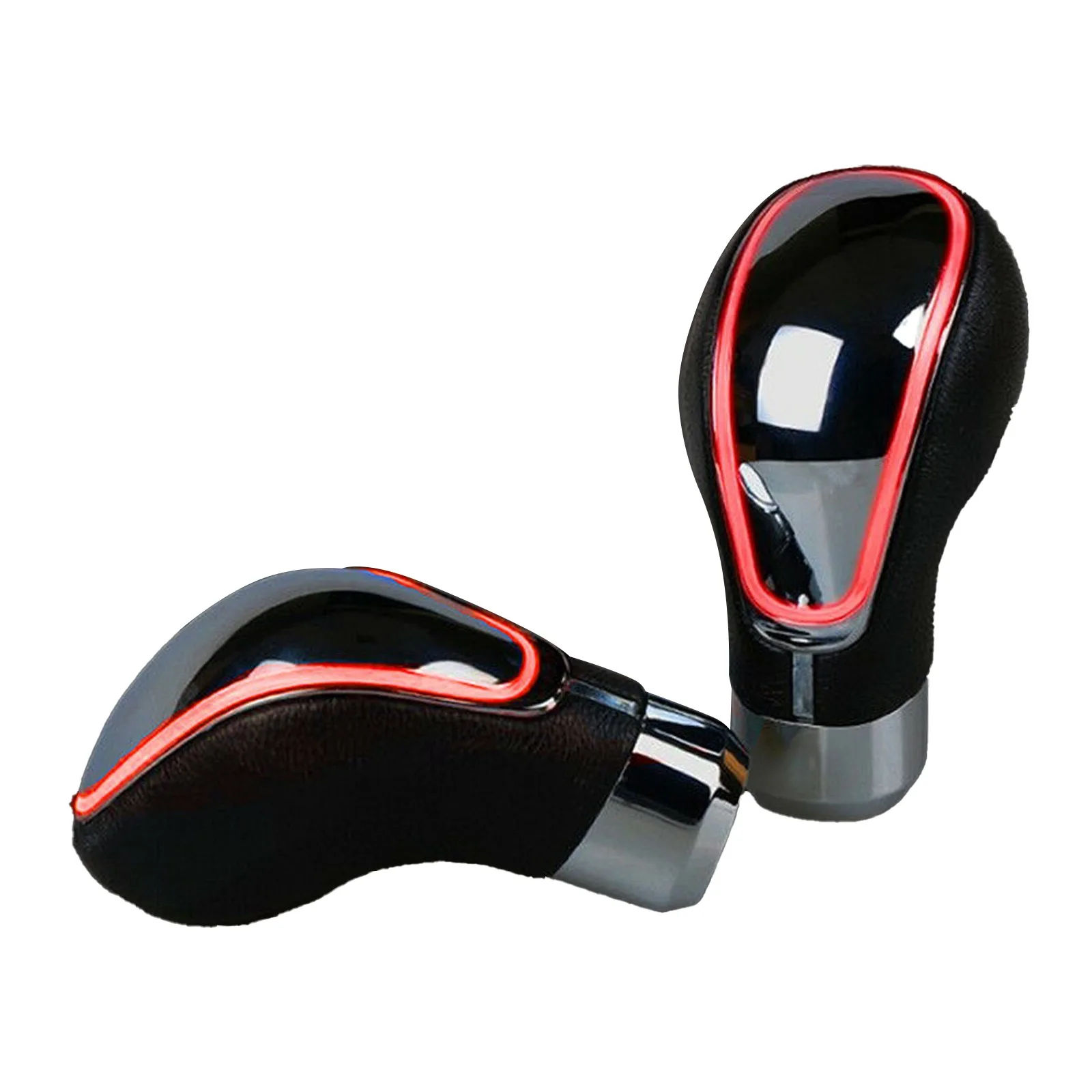 

Universal Car Auto Leather Gear Shift Knob Manual Transmission LED Light Color Touch Activated Sensor USB Charge