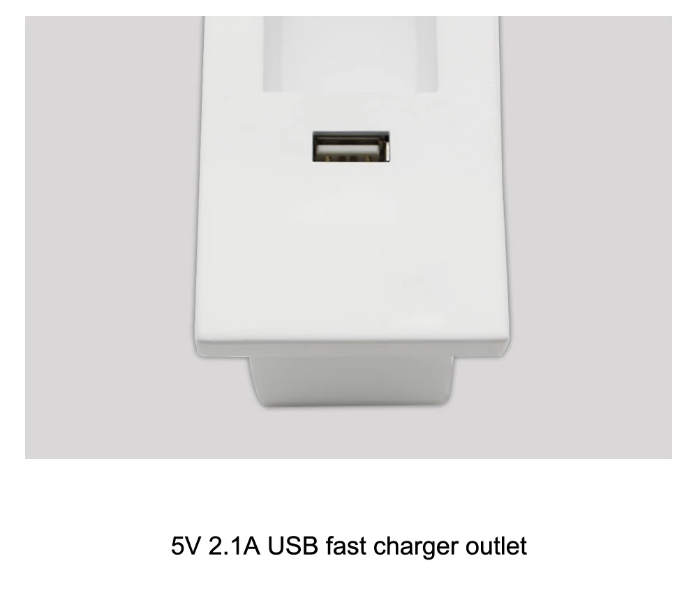 Регулируемый 2 Вт светодиодный настенный светильник USB зарядное устройство для помещений алюминиевый настенный светильник встраиваемый изголовье прикроватный светильник для крыльца