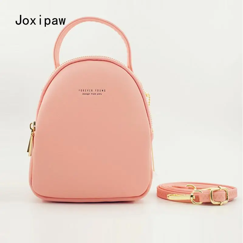 

New Style Ladies Backpack Korean Version of Pure Color Ladies Bag Large Capacity Simple Ladies Small Backpack