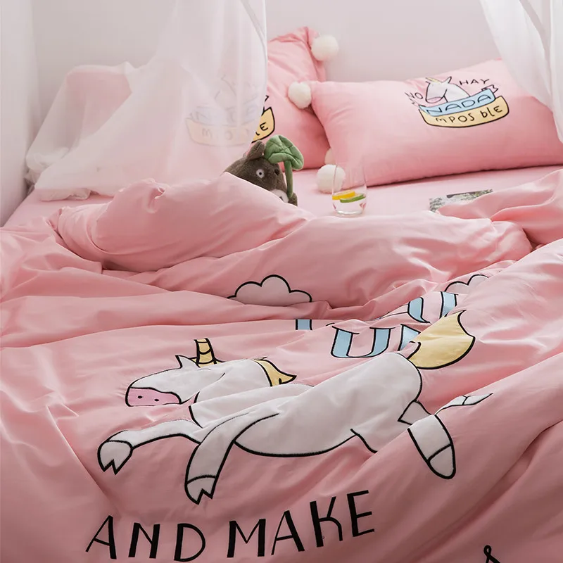 Комплект постельного белья из египетского хлопка с вышивкой размеры King/Queen