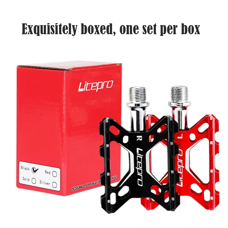 LITEPRO K5 Ультралегкая дорожная складная детская велосипедная педаль DU подшипник из