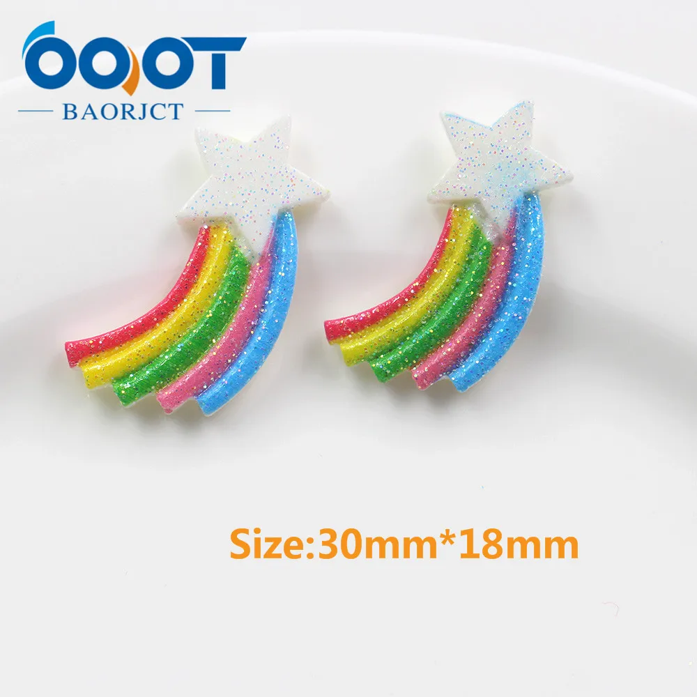OOOT BAORJCT 20312-19 10 шт. 25 мм * 23 разнообразные Мультяшные единороги радужные лошади