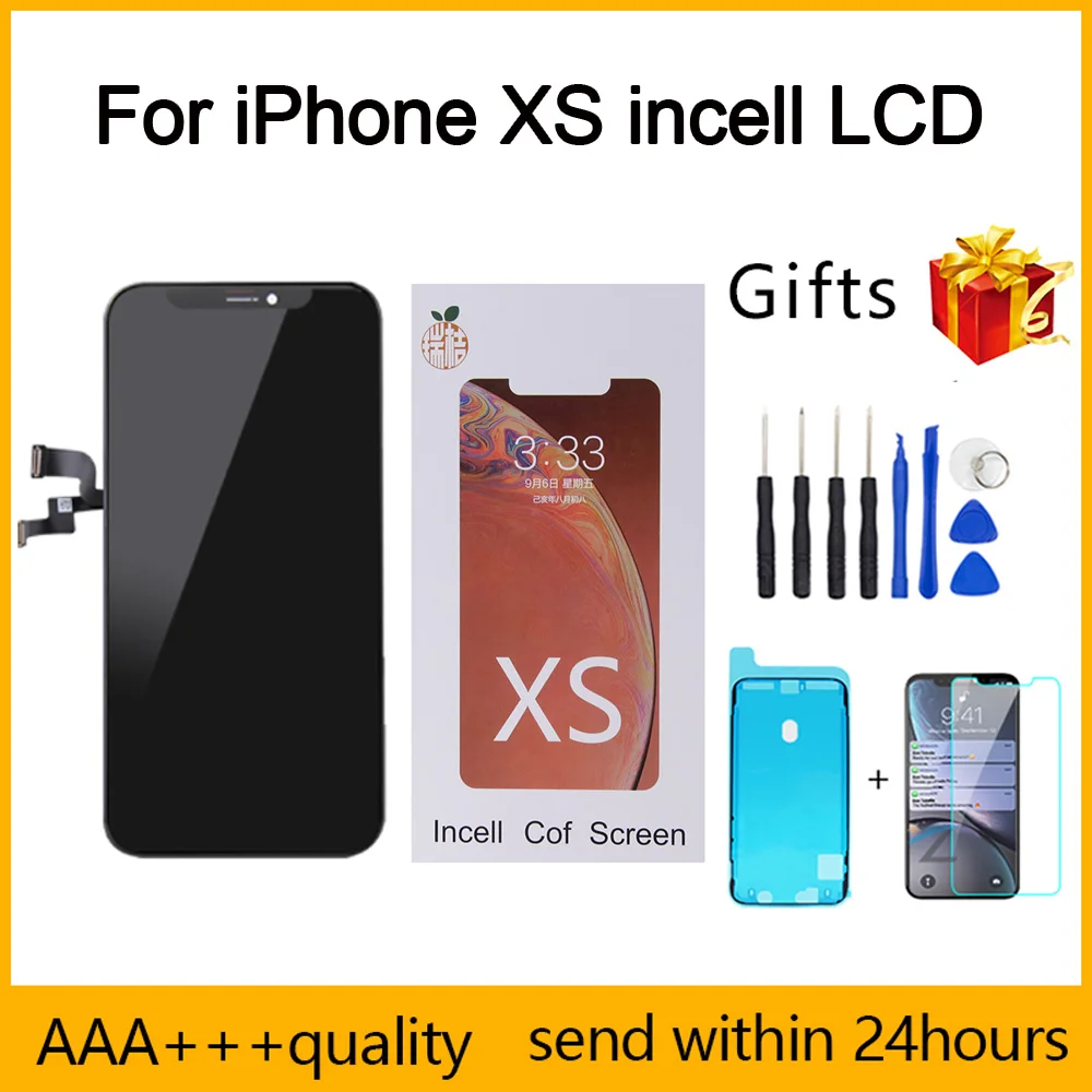 Pantalla t&aacute;ctil AAA +++ Incell 5,8 para iPhone XS, repuesto de digitalizador, reparaci&oacute;n perfecta de tel&eacute;fono, 5 uds.-0
