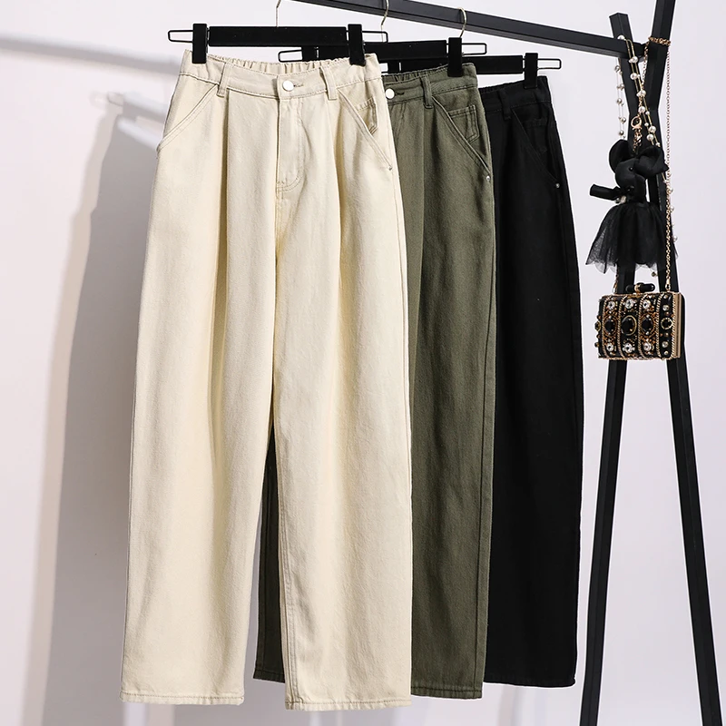 Apricot Black Straight Summer Style 2022 Korean Fashion Women'S Cargo Baggy Pants Harajuku Female Clothing High Waist Sweatpants