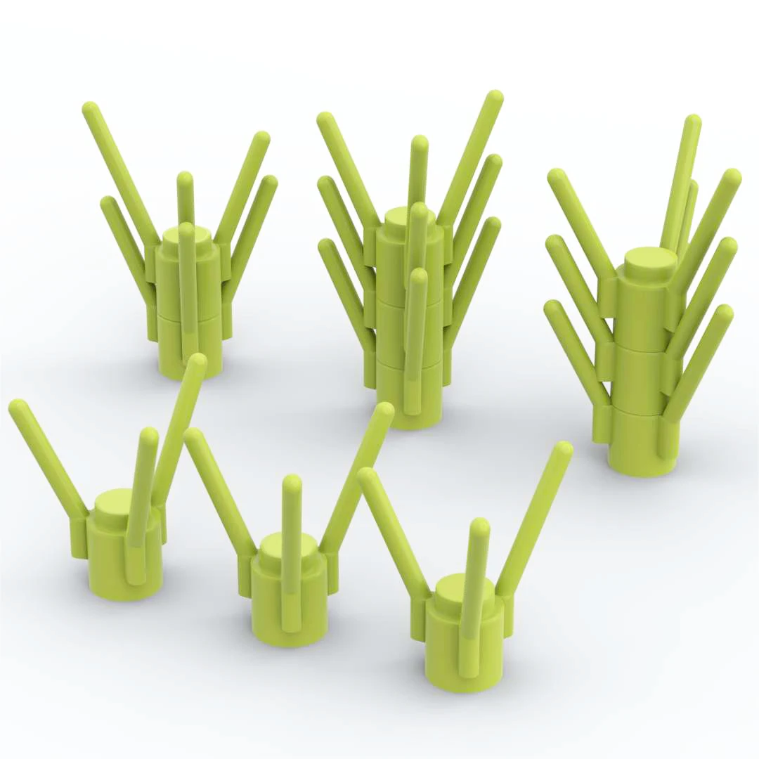 

380pcs Plant Flower Stem MOC Building Block Parts 3741 Three-pronged branch for Children Kids Bricks Toy Birtday Gift