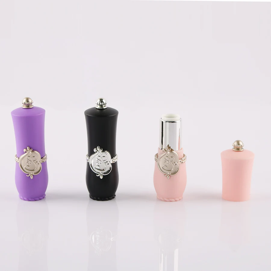 100 шт. 4 г разноцветная пустая тюбик для губной помады в дворцовом стиле круглый