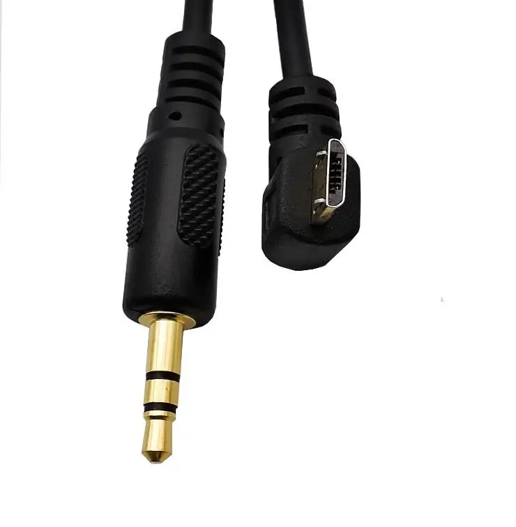 Позолоченный мобильный телефон автомобильный аудио AUX линия USB микро Интерфейс