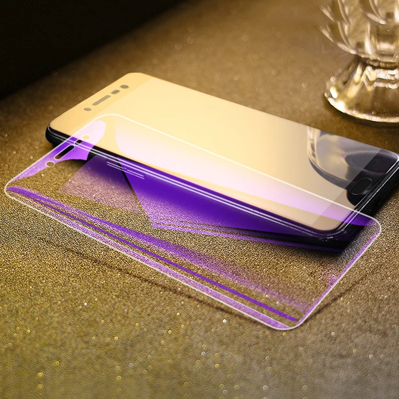 OriWood для Xiaomi Pocophone F1 полное покрытие анти-синий 9H закаленное стекло фиолетовый