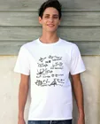 Фанки Для мужчин белая футболка математических формул Для Мужчин's 2021 летние шорты рукавами Harajuku эстетику футболка для мальчиков в стиле Tumblr с круглым вырезом топы, футболки