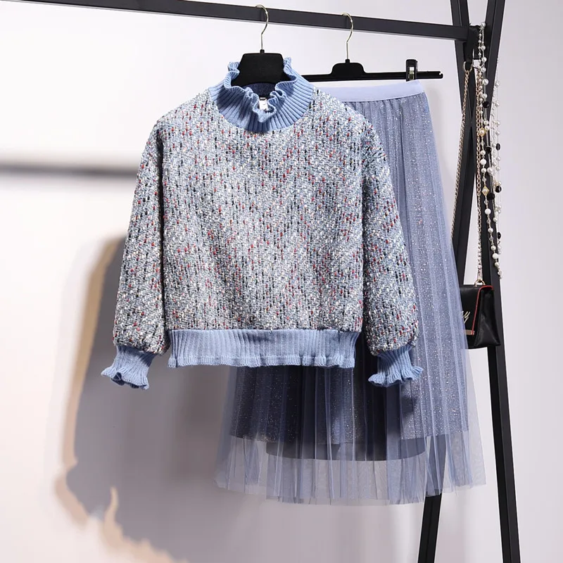 Женский твидовый пуловер VERHELLEN шерстяной лоскутный с длинным рукавом и