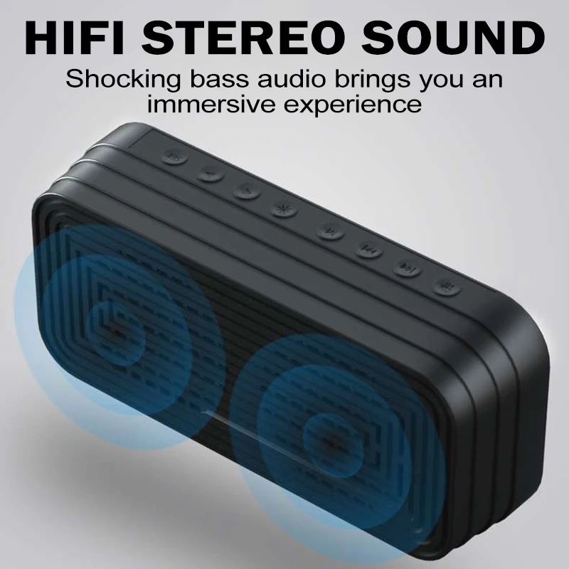 Многофункциональный стерео Bluetooth-динамик совместимый с будильником дисплей