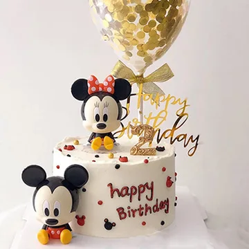 Украшения для торта на день рождения Микки Маус Минни выпечка украшения топпер