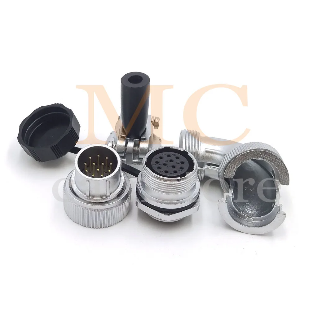 12-контактный автомобильный разъем WS20 светодиодный светодиодная Авиационная