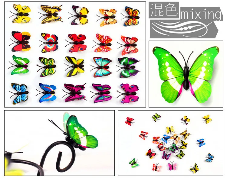 30 шт. наклейки на стену в виде бабочек | Дом и сад