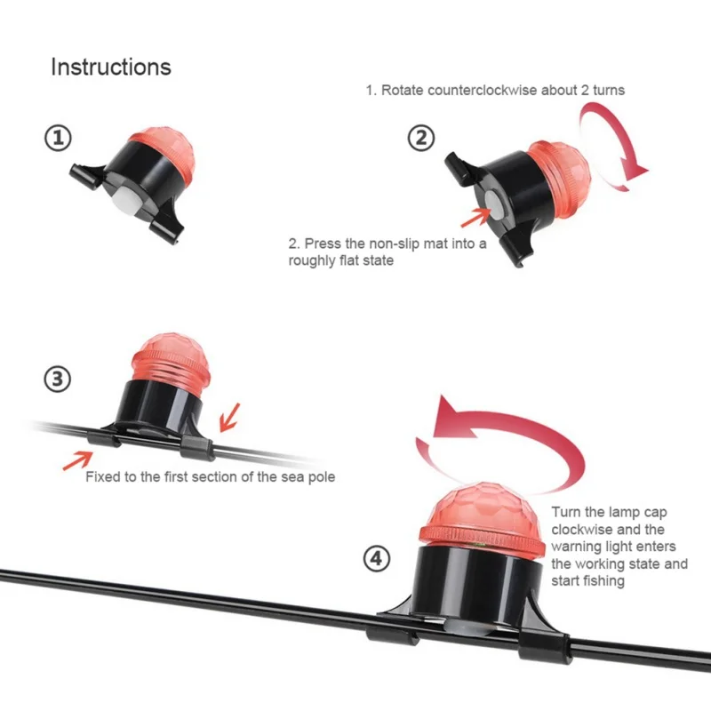 Звуковая сигнализация для рыбалки звуковой сигнал удочки ночной светодиодный