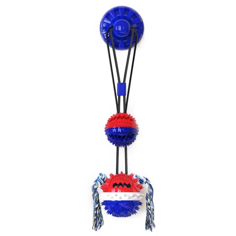 

Suction Cup Dog Tug Toy Pet Chew Toy Bite Resistant Ball Strong Suction Cup Dog Toys QP2