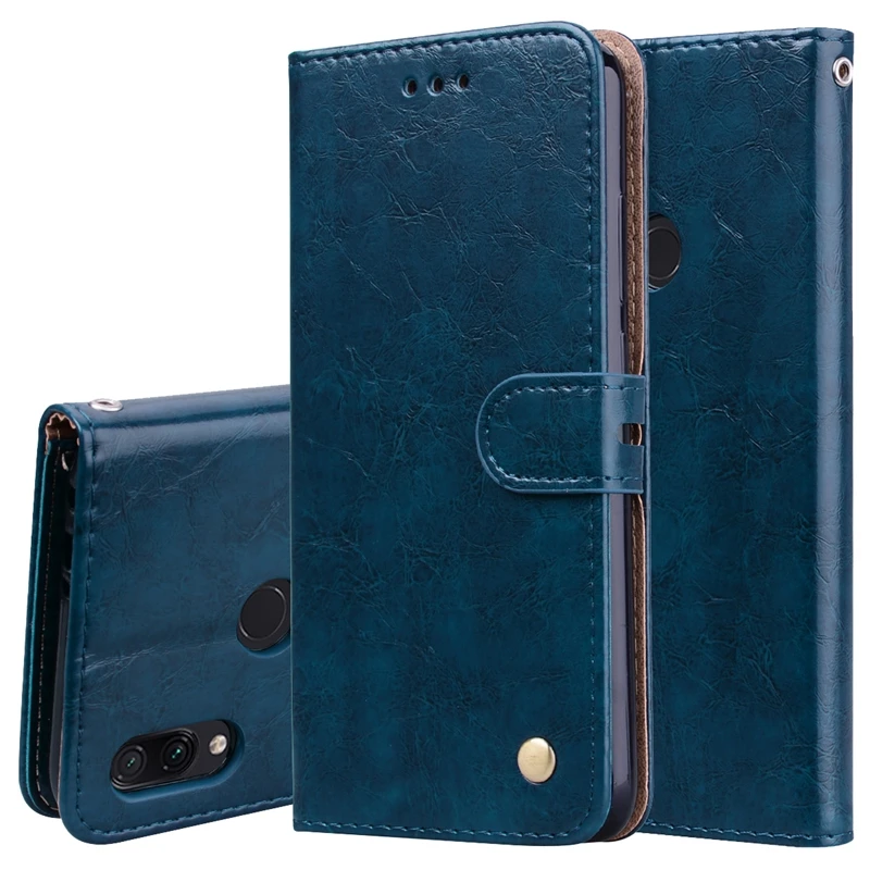 Классический чехол для Xiaomi Redmi 7 7A 8 8A Note 9s 9 6 Pro Max Note7 Note6 6A роскошный кожаный