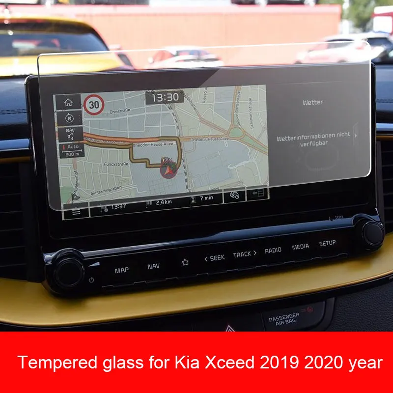 9H Tempered Glass LCD Screen Protective Film Sticker for Kia XCeed 2019 2020 10.25 Inch Car Navigtion