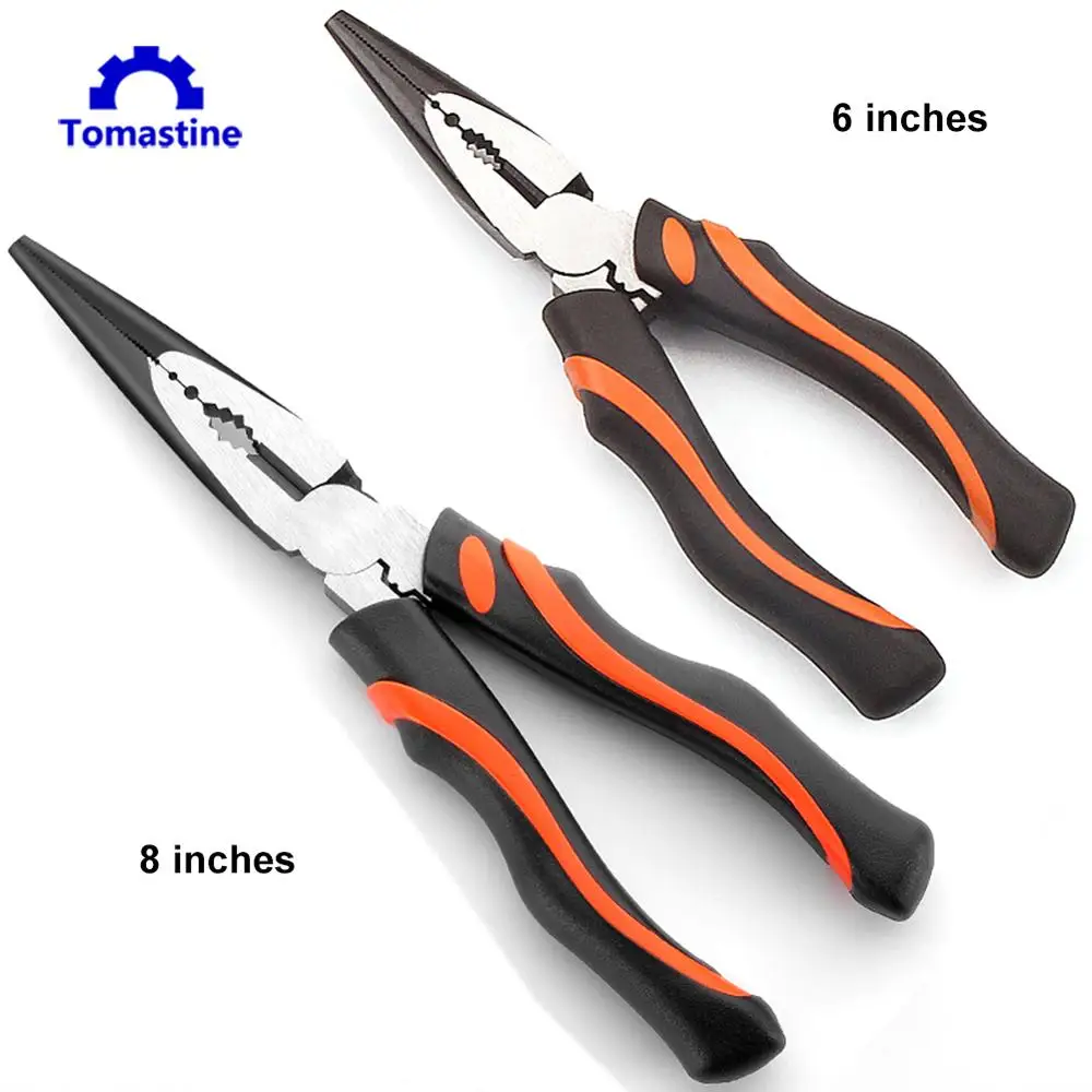 Tomastine плоскогубцы с длинным носом высоким рычагом комбинированные инструменты