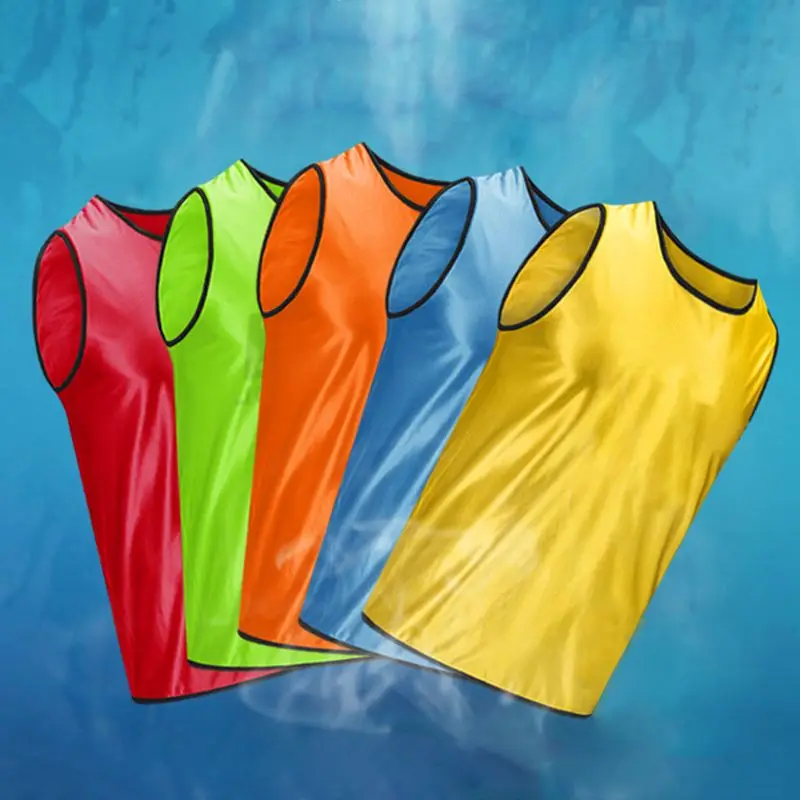

Sleeveless Soccer Training Team Vest Football Jerseys Sports Shirts Adults Breathable For Men Women Basketball Grouping K3NC