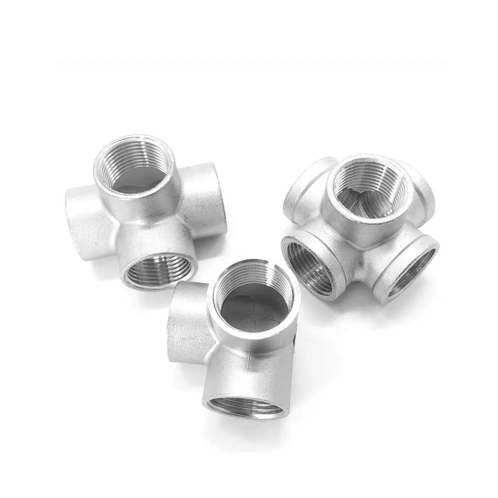 1/4 &quot3/8&quot 1/2 &quot3/4&quot 1 &quot1 2&quot BSPT Женский 3 4 5 способов угловой Крест 304 фитинги из
