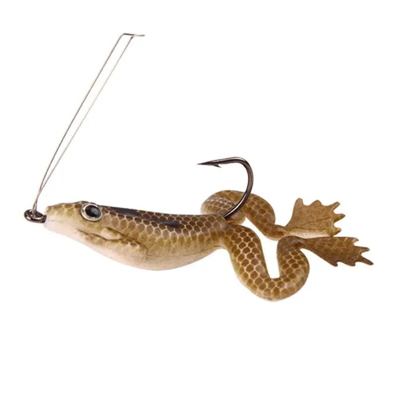 

4Pcs simulation Frog Bait 60mm Fishing Lures 2 colors with Hook Crank Bait Fishing Tackle
