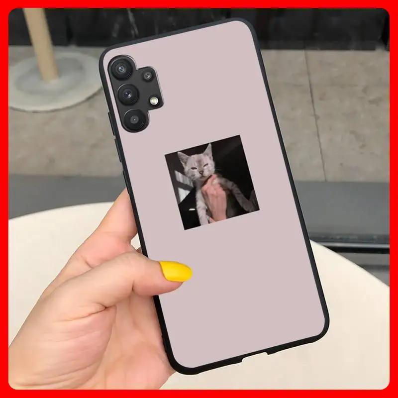 

Little Cat facial Looks Phone Case For Samsung Galaxy J2 J4 J5 J6 J7 Note 5 8 9 1 2 Prime Plus Lite Pro Fundas Cover