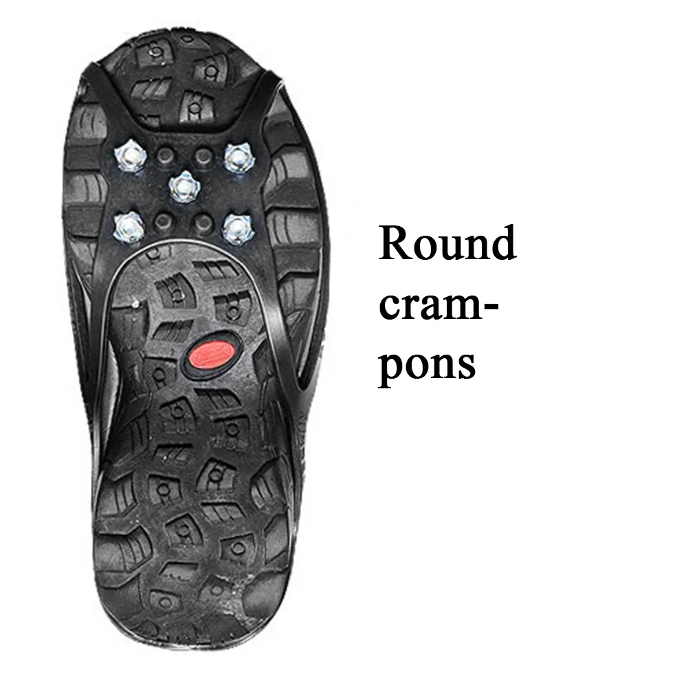 5 зубов противоскользящие ледяной захват для пеших прогулок стальной башмак шипы