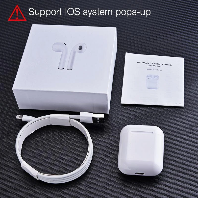 i20 tws Bluetooth Wireless Earphones Earbuds Wireless charging function sports headset For Iphone android Smart Phone earpiece