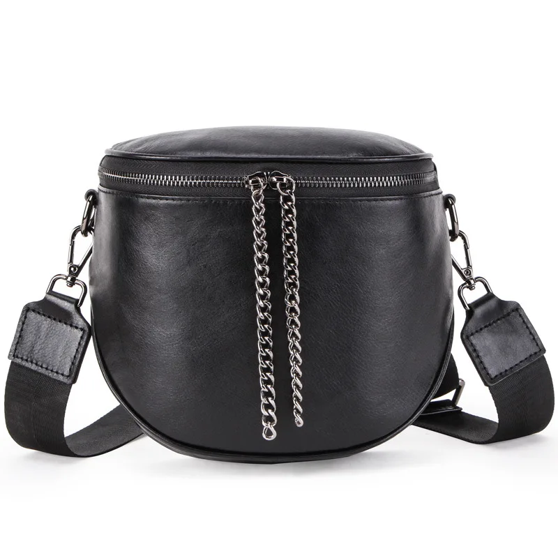 

Genuine Leather Crossbody Bags Women Famous Brand Female Shoulder Bag Fashion Wide Shoulder Strap Soft Small Women Bag Bolsa sac