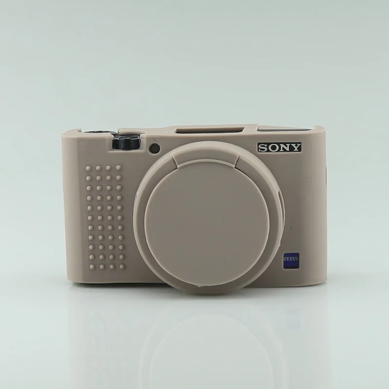 Grey Мягкий силиконовый чехол для камеры sony RX100 III RX100 IV RX100 V VI RX100 VII резиновый защитный чехол для корпуса сумка чехол для камеры - Цвет: Grey