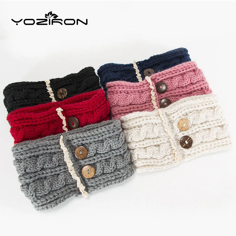 Вязаная хлопковая повязка на голову женские повязки для волос взрослых