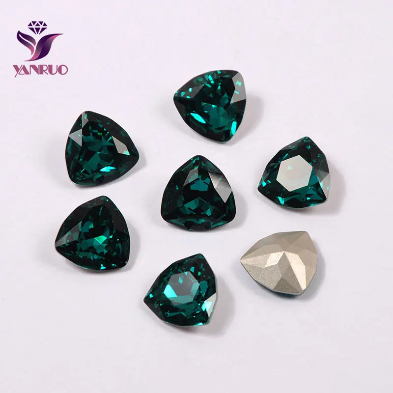 Blue Zircon YANRUO 4706 триллиантные необычные стеклянные камни Сделай Сам стразы остроконечные украшения поделки бриллианты для одежды - Цвет: Blue Zircon