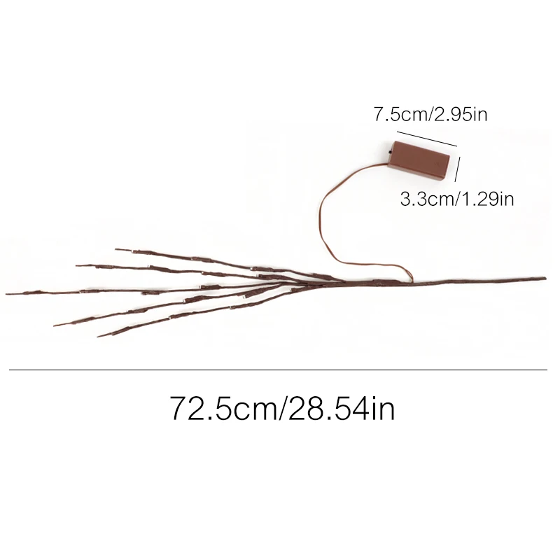 

Christmas Lights 30Inches LED Willow Branch Lamp Floral 20 Bulbs Light Indoor Xmas decorations home Party Garden Gift