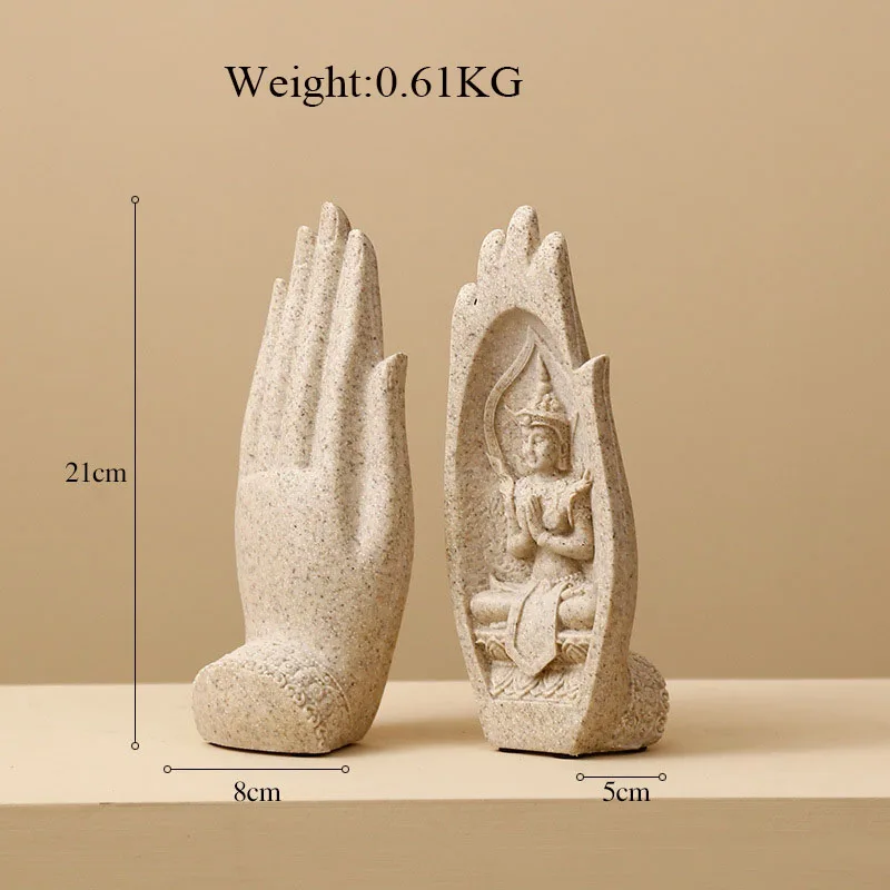 Декоративные украшения Будды в стиле ретро статуя дзен бергамот гостиной