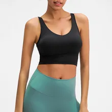 NWT U-Back Butter Soft Workout Gym Yoga Bras Women Racerback Tank Sexy Sports Sleeveless Shirt Loose Athletic Tops