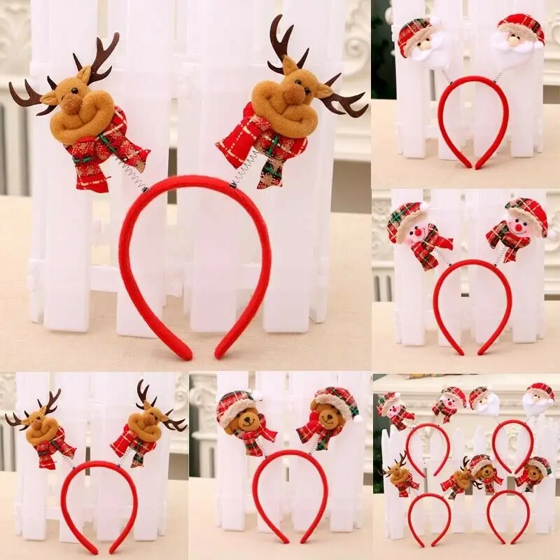1 шт. Новогодняя повязка на голову с ушками оленя | Дом и сад