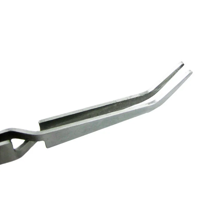 

1PC Stainless Steel Tweezer Nail Art Acrylic Picking Tool Rhinestones Gem Decor Black Eyelash Extension Tweezers Makeup Tool