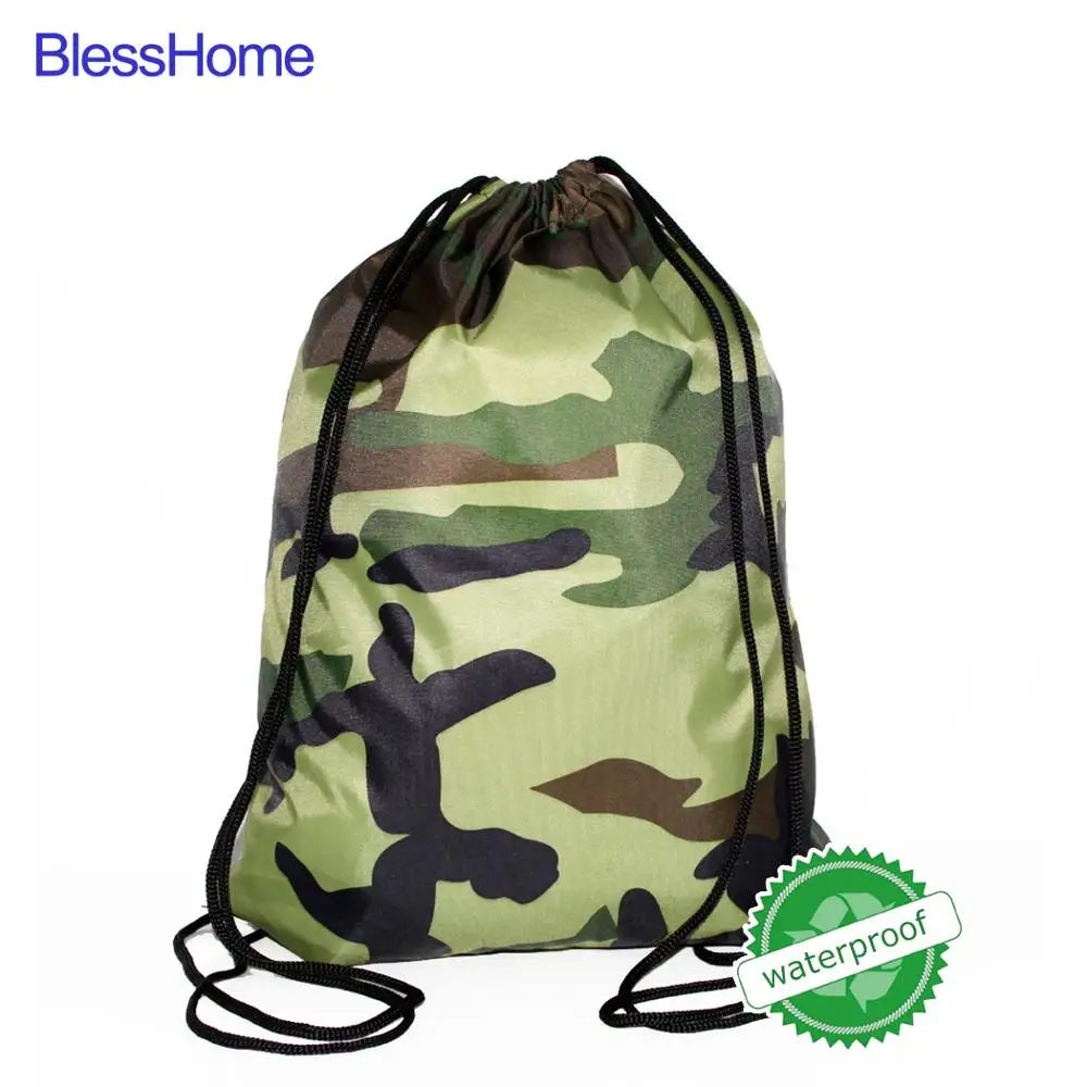 BlessHome школьная сумка рюкзак на шнурке для подростков Мужская водонепроницаемая