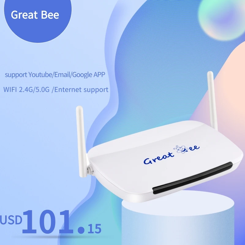 2021 лучший отличный ee box для IPTV Great Bee android 4 wifi с бесплатной доставкой продавец|android