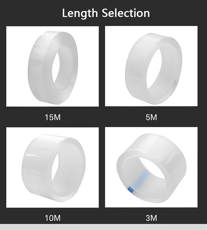 Водонепроницаемая акриловая прозрачная лента с защитой от плесени |