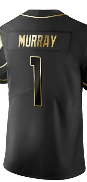 

Вышитая Американская футболка Kyler Мюррей Cardinals Golden Edition, черная футболка