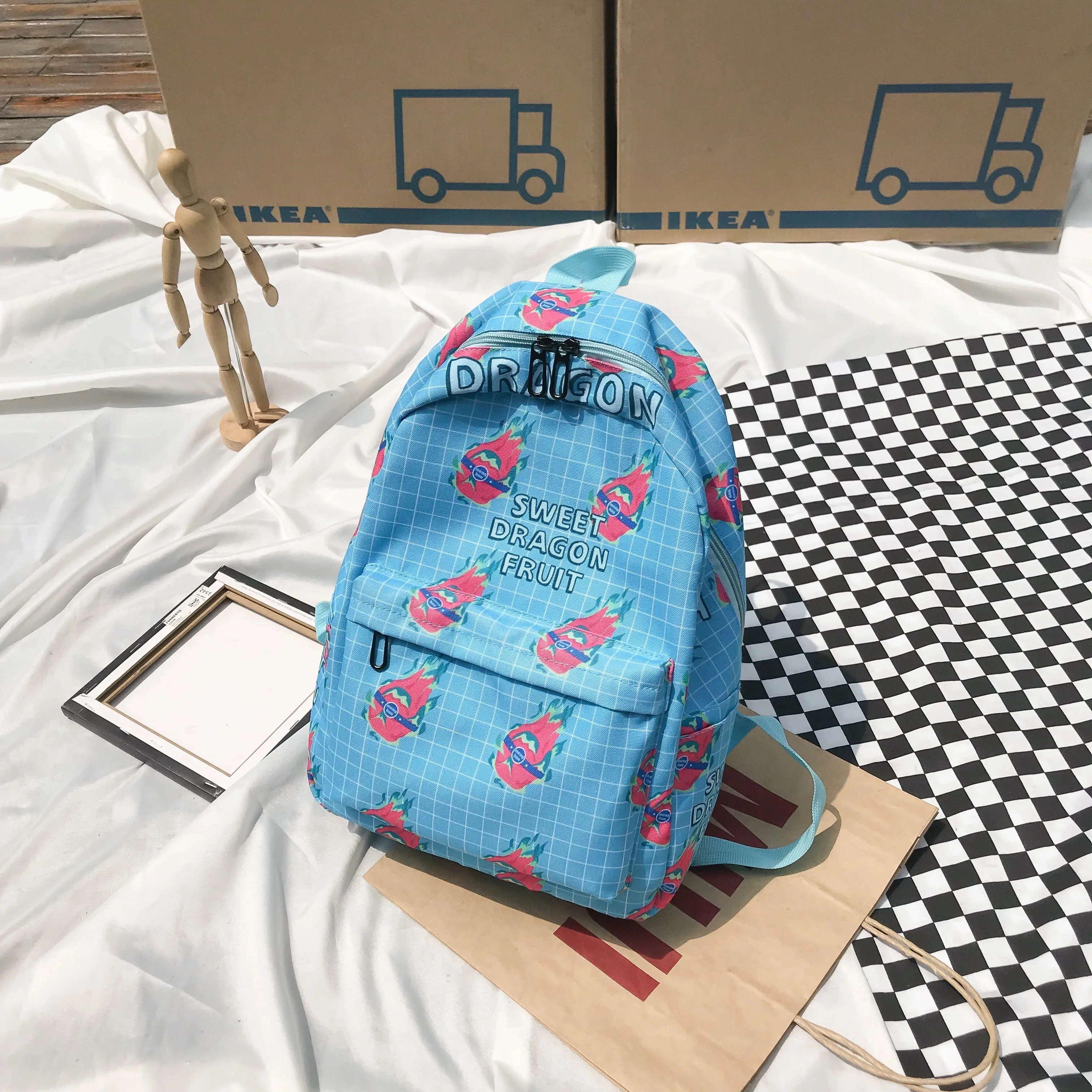 

2020 Backpack Women Backpack Fashion Shoulder Bag Avocado Pattern School Bag For Teenage Girl Children Backpacks Travel Bag