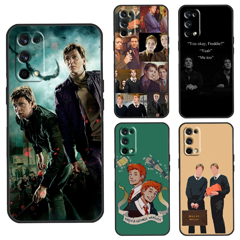 Чехол-накладка Fred and George Weasley для Realme 8 Pro C3 C11 C21 GT Q3 6 7 Funda OnePlus 9 7T 8T Nord | Мобильные