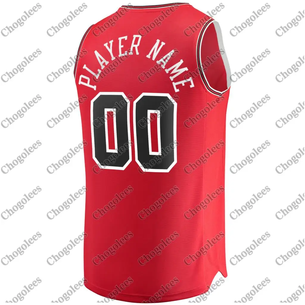 

Men Basketball Jersey Chicago Branded Fast Break Custom Jersey Red Icon Edition
