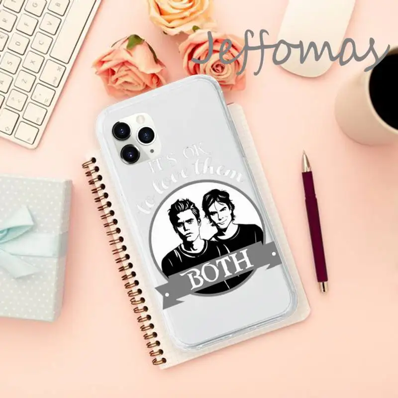 

The vampire diaries Phone Case Transparent for iPhone 11 12 mini pro XS MAX 8 7 6 6S Plus X 5S SE 2020 XR