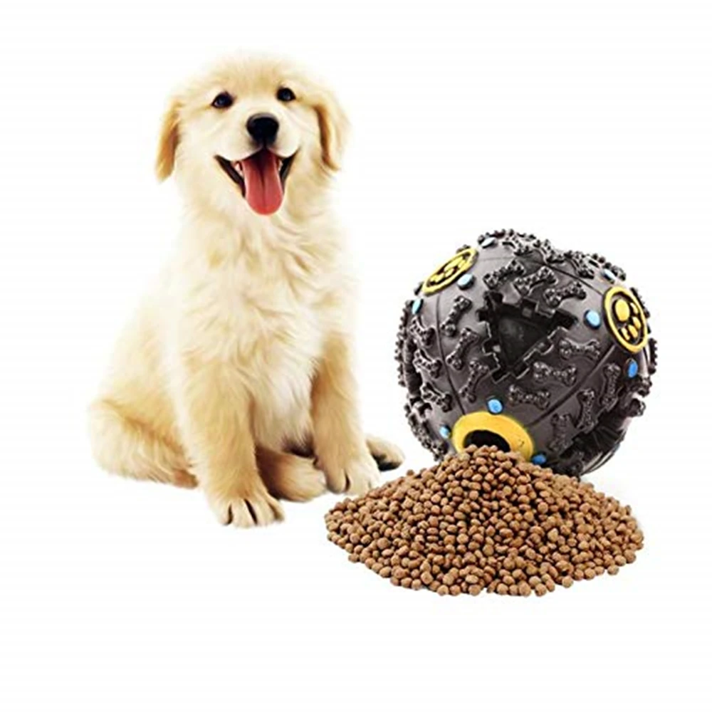 Игрушки для домашних собак труба звук утечки еда мяч дозатор корма животных