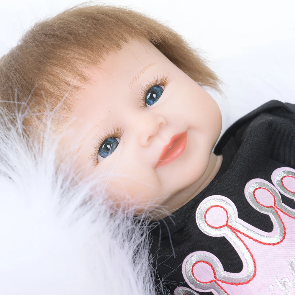 New Design 20 Inch Mohair Eco-friendly PP Cotton Body Reborn Baby Christmas Dolls Toys for Kids Doll Alive | Игрушки и хобби