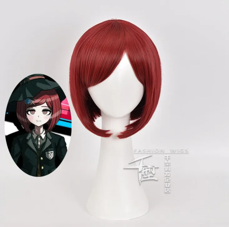 Danganronpa: Yumeno Himiko Cosplay Wigs Mioda Ibuki Playing Short Colorful Long Straight Hair Halloween 1:1 Wigs