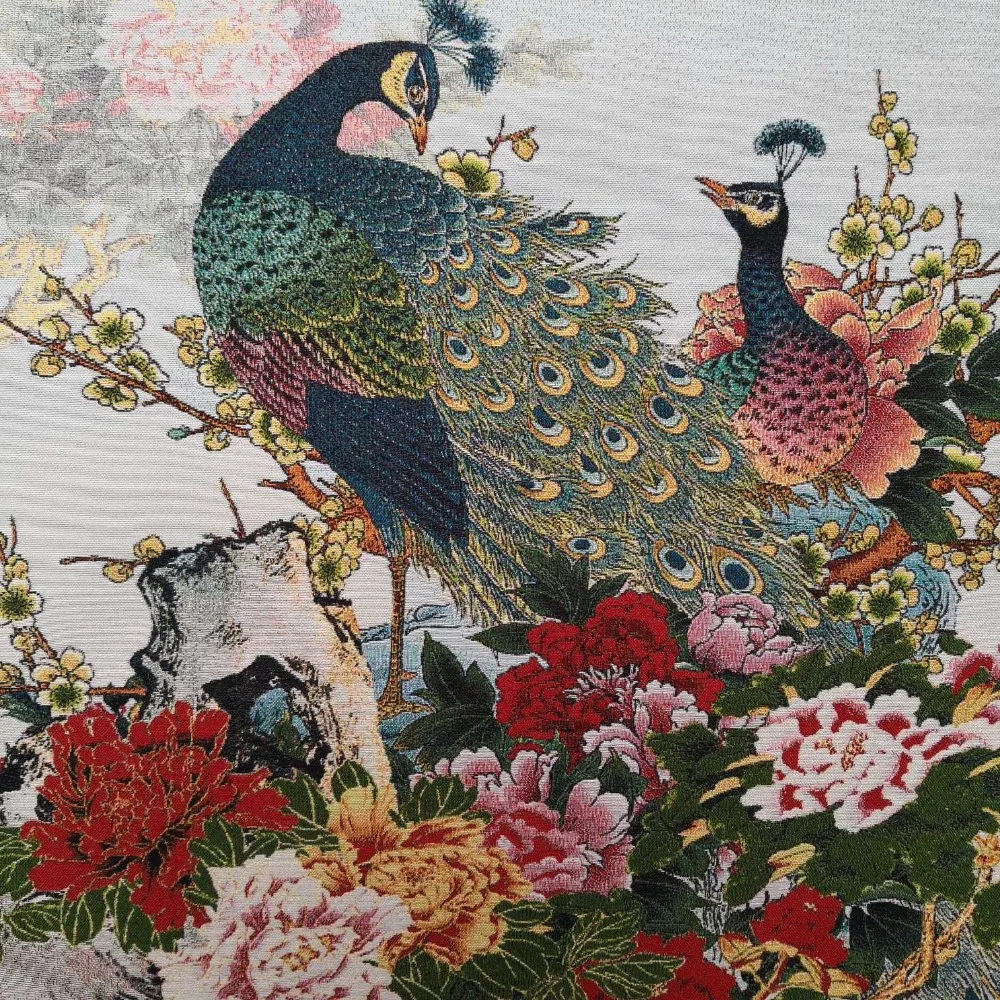 Тибетский шелковый тханка Гуаньинь 60x90см